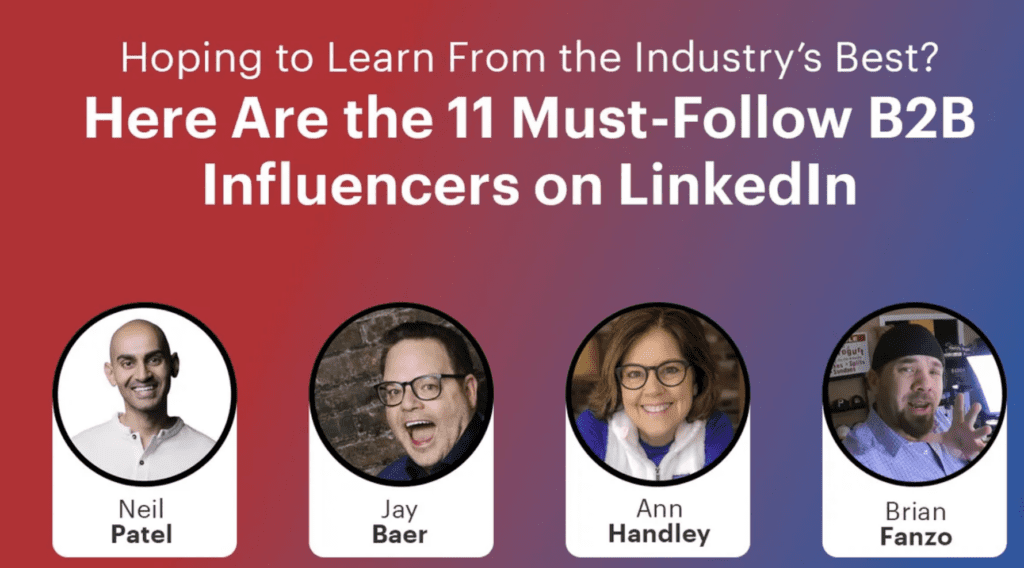 Superstaff Outsourcing’s Article on the 11 Top B2B Influencers on LinkedIn 